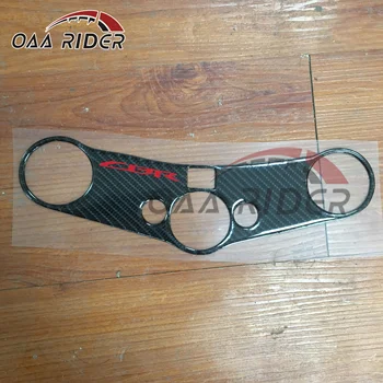 

For Honda CBR 600RR K7-L7 3D Motorcycle Protection Decal Sticker Trident Tree Top Clamp Upper Front Handle Cover Carbon Fiber