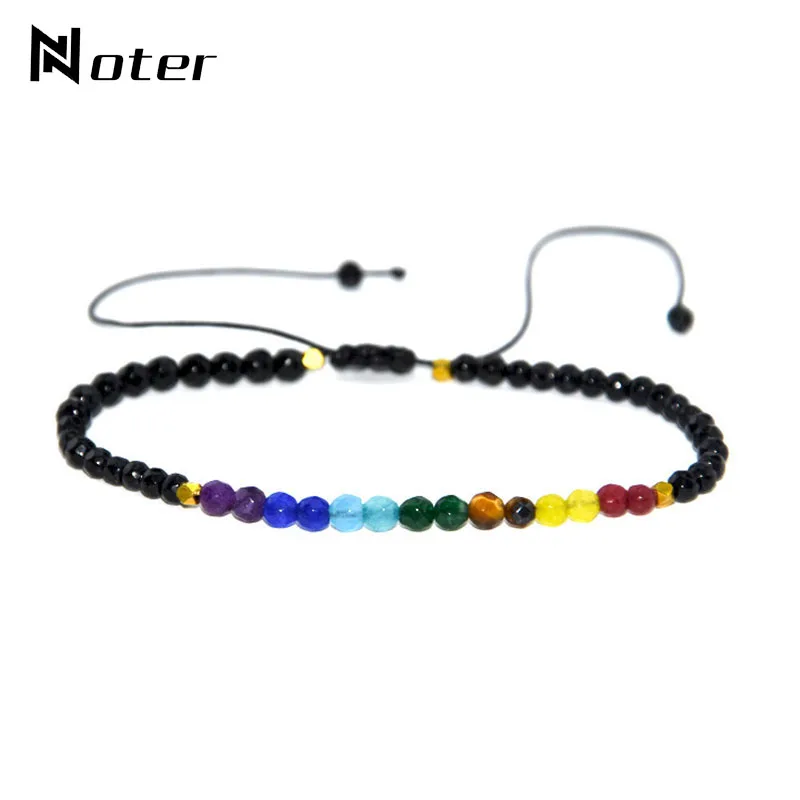 

Boho Chakra Bracelet For Women Men Luxury Crystal Braslet Yoga Jewelry Charm Adjustable Braided Braclet Friendship Bracelet Gift