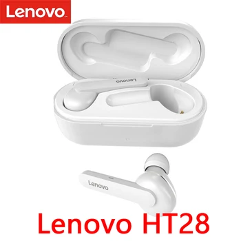 

Original Lenovo HT28 TWS 5.0 True Wireless Bluetooth Earphone Intelligent Control Pairing Noise Reduction For Note8 Note8 pro