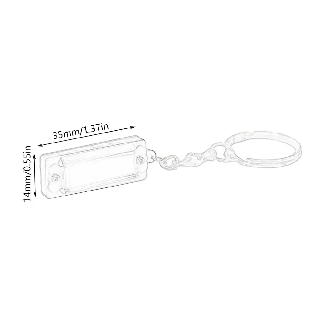 Colorful Harmony Mini Necklace 8-Tone Harmonica Diatonic 4 Hole Harmonica Blue Pendant Necklace Musical Instrument