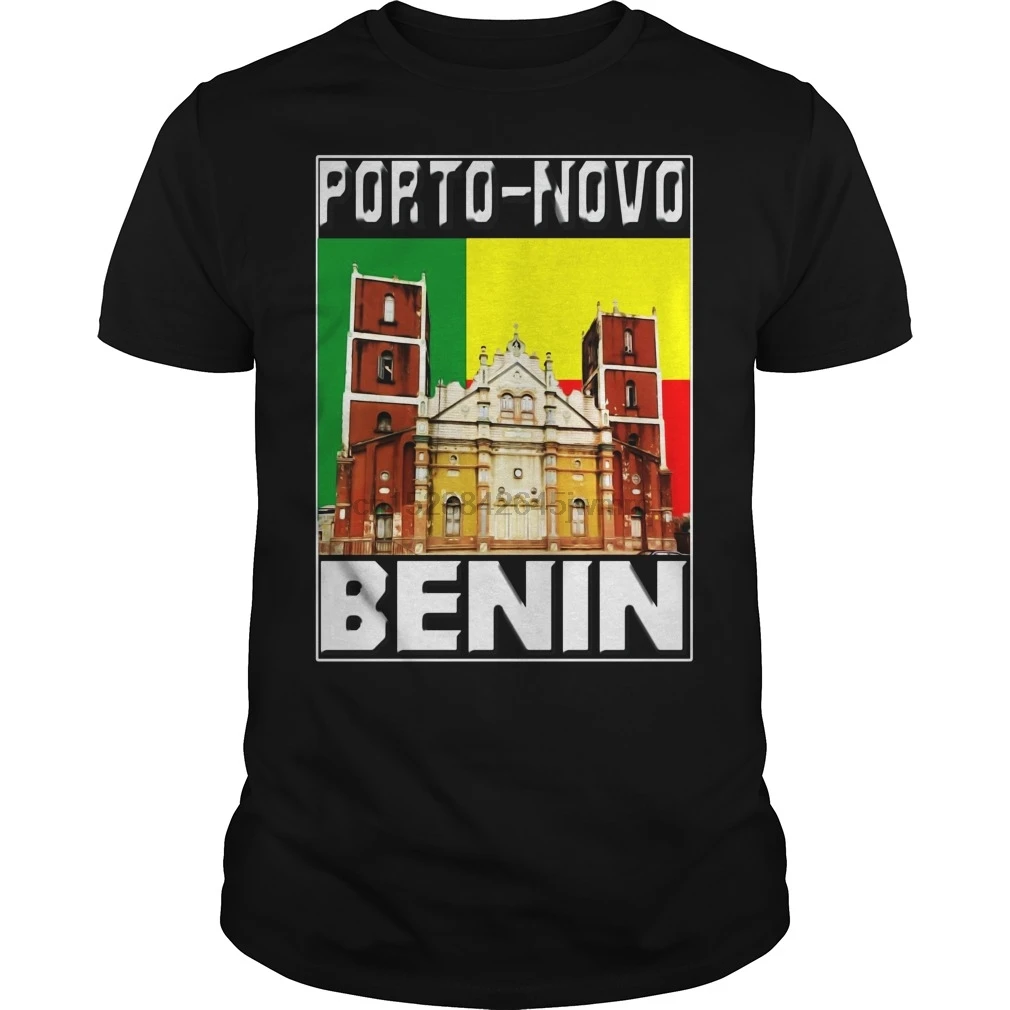 Мужская футболка My story begins in Porto-Novo Benin крутая с принтом футболки топы |