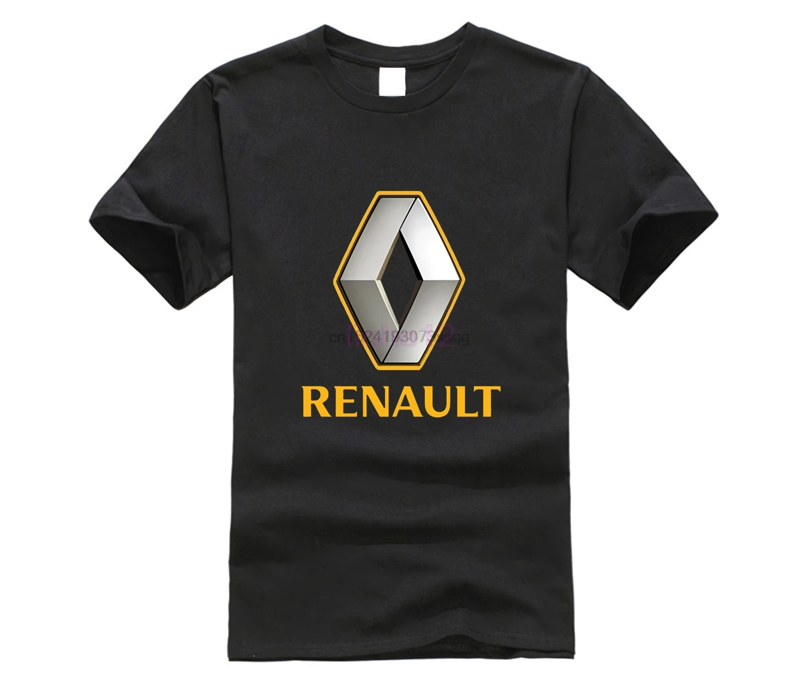 euro size Men cotton t shirt Renault Logo Printed Graphic Tops Black t-shirt novelty tshirt drop shipping teeshirt |