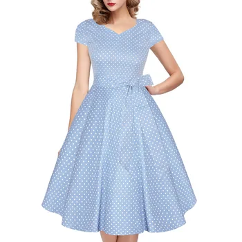 

Madam clothing OWLPRINCESS 2019 the new outfit pure color v-neck posed dress to restore ancient ways with short sleeves