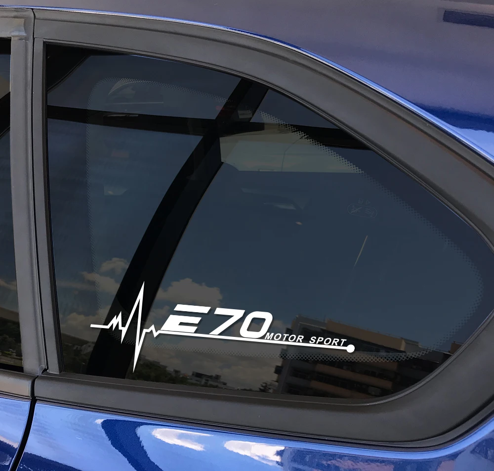 2 шт. 20*7 см Солнцезащитная бленда для бокового окна наклейки для BMW E46 E90 E91 E60 E39 E36 E87 E92 E30 E34 E46 E61 E62 E93 Auo Декор Автомобильные аксессуары