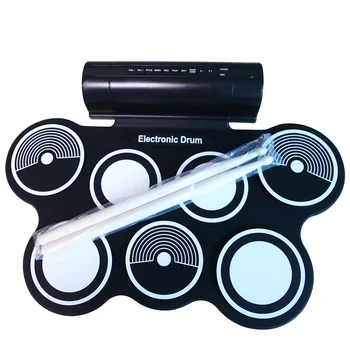 

7 Pads Silicone Hand Roll Drum Portable Electronic Drum With Loud Speaker For Children Kids Play Game Education Birthday Gift