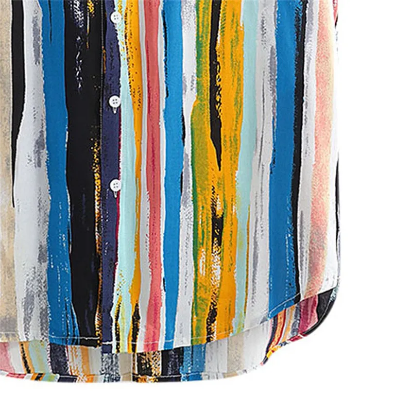 Pocket Shirt Men Summer Short Sleeve Top 2019 Striped Shirts Multicolor Top Men Loose Shirts Blouse Casual Beach shirt Pocket Shirt Men Summer Short Sleeve Top 2019 Striped Shirts Multicolor Top Men Loose Shirts Blouse Casual Beach shirt