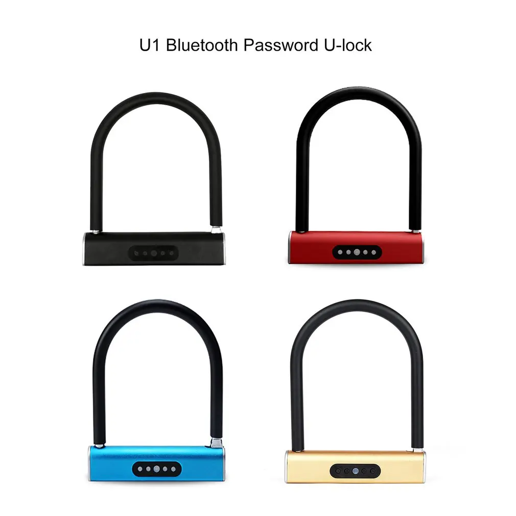 

Intelligent BT Password U-lock APP Waterproof Household for Battery Car Motorcycle Bicycle Glass Door Anti-theft Lock