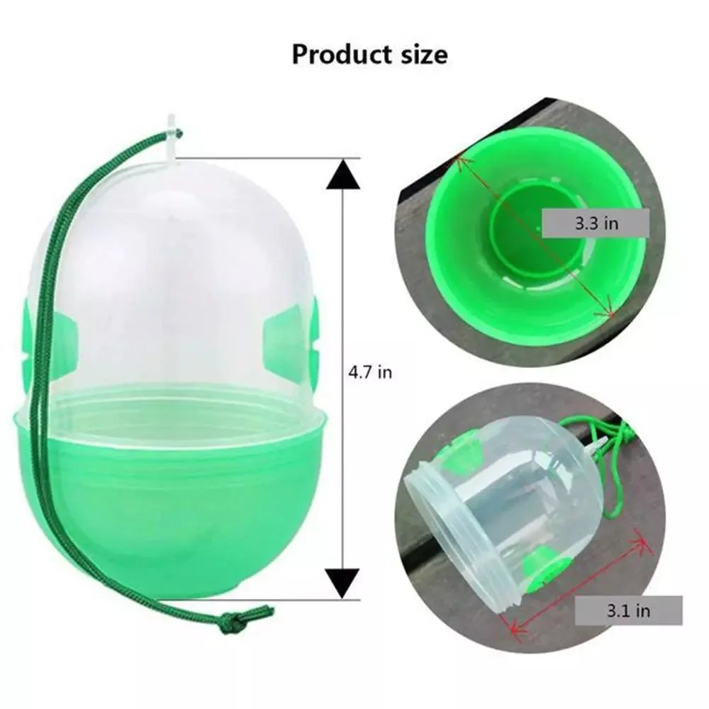 New-Bee-Trap-Bottle-Transparent-Bottle-Green-Cover-Beekeeping-Tool.jpg Új Méhcsapdás Palack Átlátszó Zöld Borító Méhészeti Eszköz - Image 3