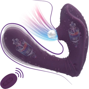 Remote Control Sucking Vibrators For Women Vagina G Spot Massager Nipple Sucker Clit Stimulator Wearable Dildo Female Sex Toys 2