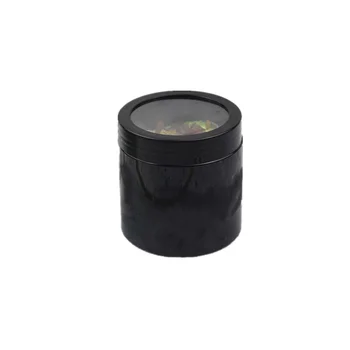 

10pcs High quality black round ice cream cup 180ml small net red fruit cake creative dessert cups packaging plastic jar with lid
