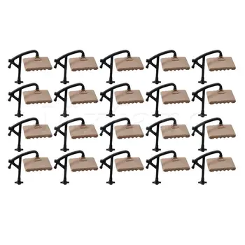 

Mxfans Model Sun Umbrella Square Parasol for Train Garden Scene 1:150 Set of 20