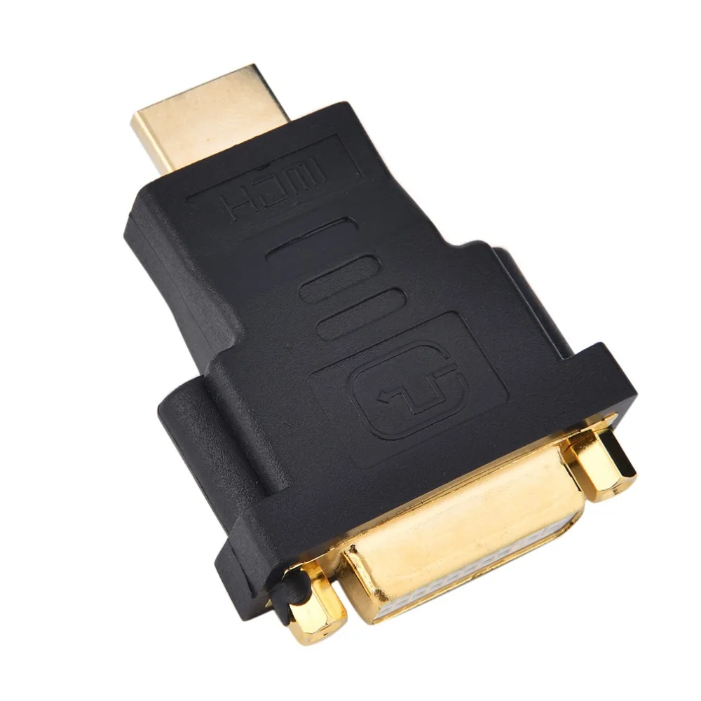 DVI-HDMI конвертер DVI 24+ 5 Male-HDMI Женский конвертер для HDTV ЖК дисплея компьютера dvd-проектор PS3 PS4 tv BOX