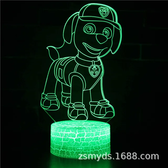 Lampe LED à l'effigie des chiens de la pat' patrouille, 14 modèles