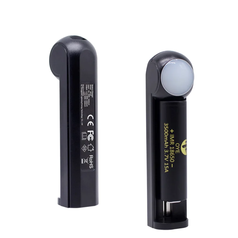 2019 Новое поступление 18650 зарядное устройство с 1 слотом и USB портом Быстрая