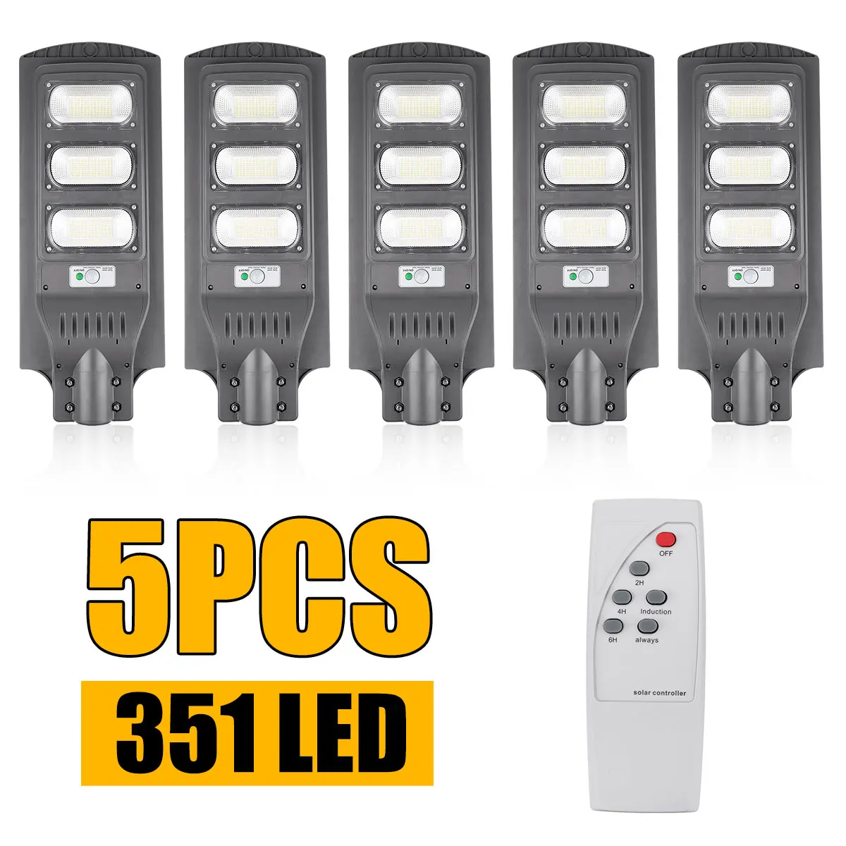 360W 351LED Solar Street Light Radar Induction Sensor Outdoor Garden 360W 351LED Solar Street Light Radar Induction Sensor Outdoor Garden