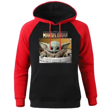 

The Mandalorian Child Baby Yoda Cute Hoodies Men Movies Hoody Sweatshirt 2020 Spring Autumn Mens Sportswear Streetwear Hoodie