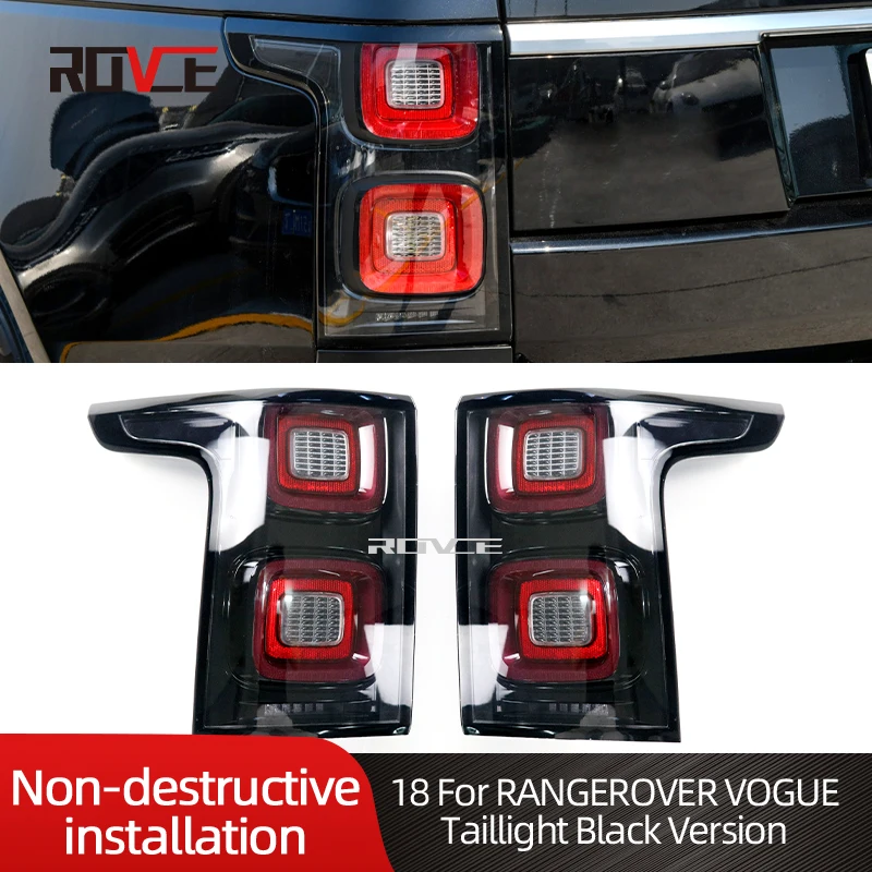 ROVCE LED Tail Light Rear Lamp For Land Rover Range Rover Vogue L405 2013-2017 Change To 2018 Brake Signal Lamp Car Lights