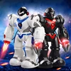 Intelligent Voice & 2.4G Control RC Robot Singing Dancing Music Walking Sliding Launch Missile Robot  Kid Educational Smart Toys 2