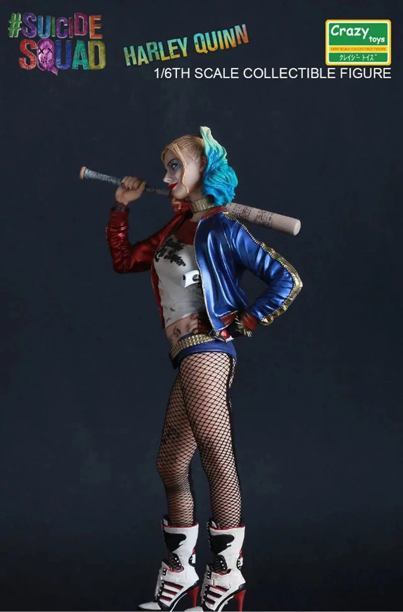 movie game crazy toys 1:6 dc suicide squad harley quinn joker