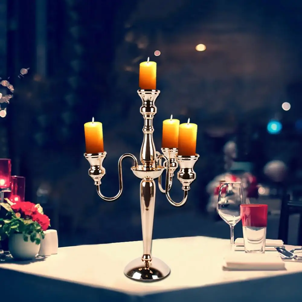 

HUIRAN Metal Candlestick for Rustic Wedding Decoration Table Wedding Party Supplies Favors Weeding Decoration for Weddings