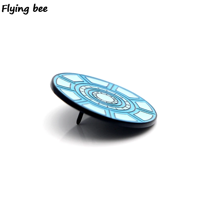 Flyingbee человек ядерный реактор брошь и булавка крутая эмалированная булавка Нагрудный значок булавка броши шляпа булавка куртка для женщин мужчин X0445