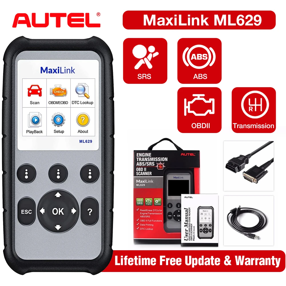 大特価アウトレット Autel PAY Autel ML629 OBD2診断ABS/SRS/エンジン
