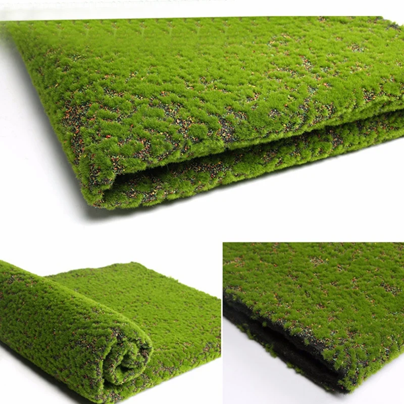 Artificial Moss Craft Fake Decorative Grass for Christmas Home Office Simulation Plant Diy Wall Decor Garden Mini Landscape