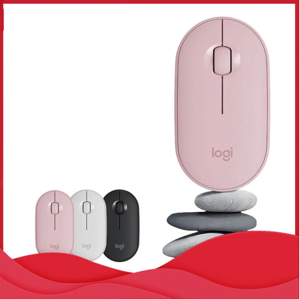 

Silent Wireless Mouse Thin&Light Portable Modern Mouse with 1000DPI High Precision for Windows 10 8 7 MacOS Multi-Color Mice