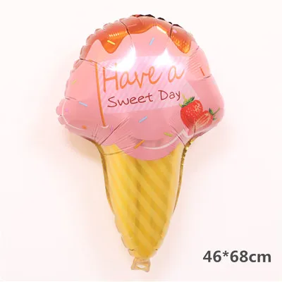 Large Flamingo Donut Sunglasses Watermelon Pineapple Balloons Birthday Summer Theme Party Fruits Helium Globos Decorative Toys - Color: as picture