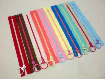 

3# contrast color resin zipper Close-End 20cm DIY handwork bag zipper 10pcs/lot