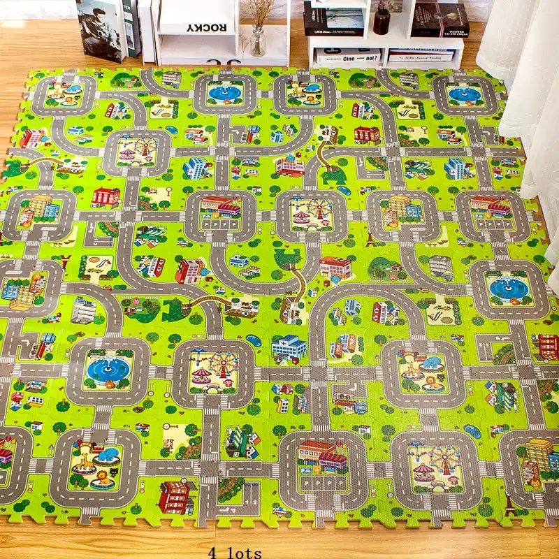 car track play mat