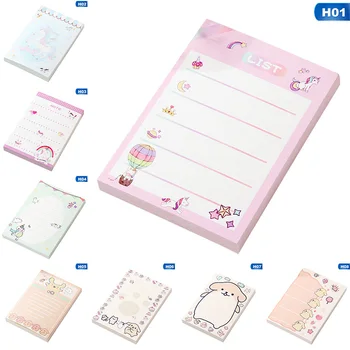 

1PCS Memo Pads Sticky Notes Cartoon Unicorn Dog Notepad Diary Scrapbooking Stickers Office School Stationery Notepad