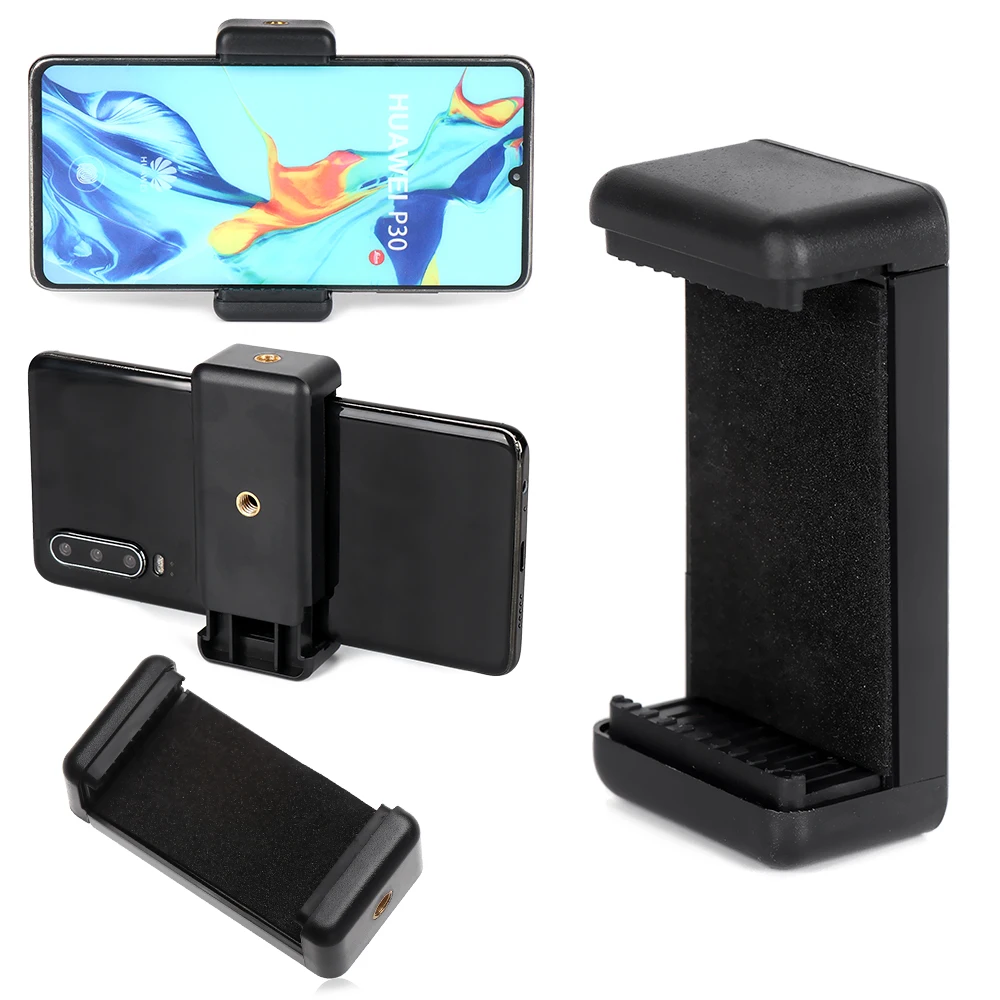 Universal Mobile Phone Clip Holder Mount Bracket Adapter for Smartphone Camera Tripod Stand Monopod