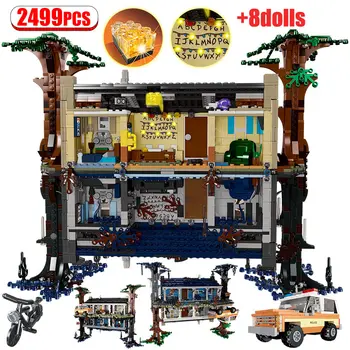 

2499pcs Weird Stranger Thing Bricks Tree House For Friends Turning the World Room Upside Down Blocks Toys For Kids