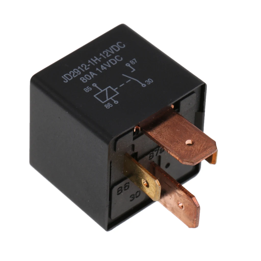 DC 12V Relay 4-Pin Car Automotive 40AMP 40A Changeover Normally Open Contact