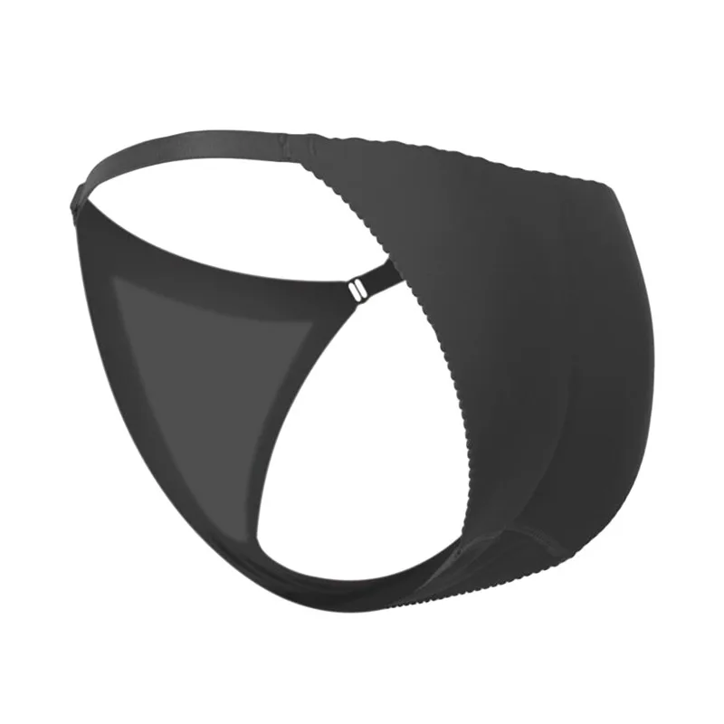 2207 black Для женщин подтягивающее ягодицы белье нижнее бельё для девочек Мягкие Бесшовные увеличитель бедер ягодиц Утягивающие трусы с эффектом пуш-ап. женские блестящие Трусы сексуальная Push Up кальсоны трусы - Цвет: 2207 black