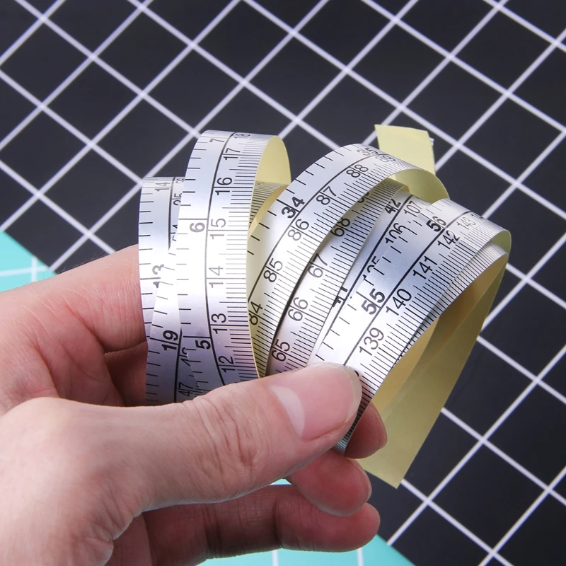 45/90cm Vinyl Metric Measure Soft Ruler Tape DIY Self Adhesive