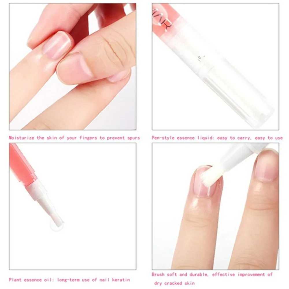Горячее питание ногтей масляная ручка омолаживающее Масло для кутикулы анти аглейл масло Лечение ногтей портативный инструмент для нейл-арта для женщин