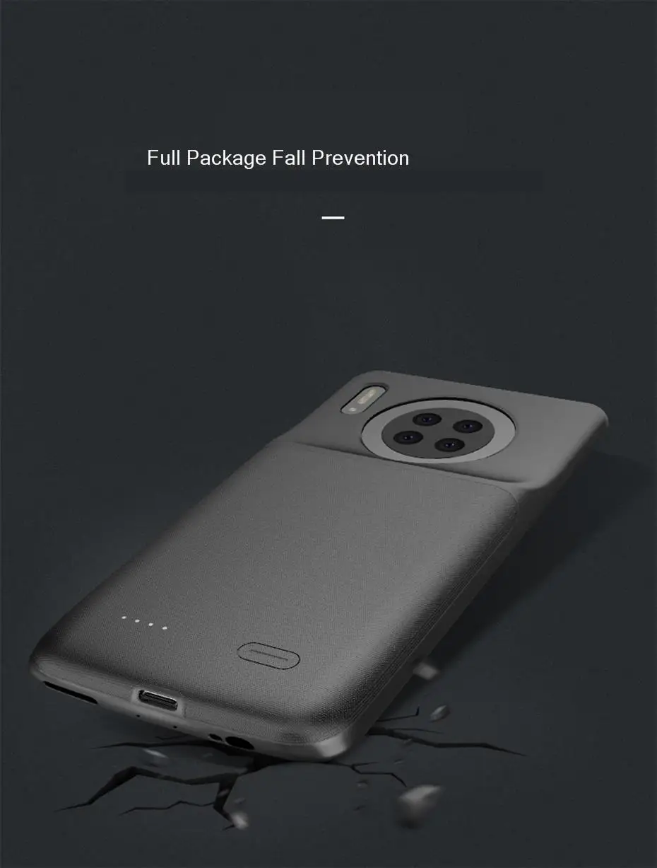 Для huawei mate 30 Чехол для зарядки аккумулятора 5200 мАч внешний резервный аккумулятор Силиконовый противоударный чехол с зажимом для зарядки аккумулятора