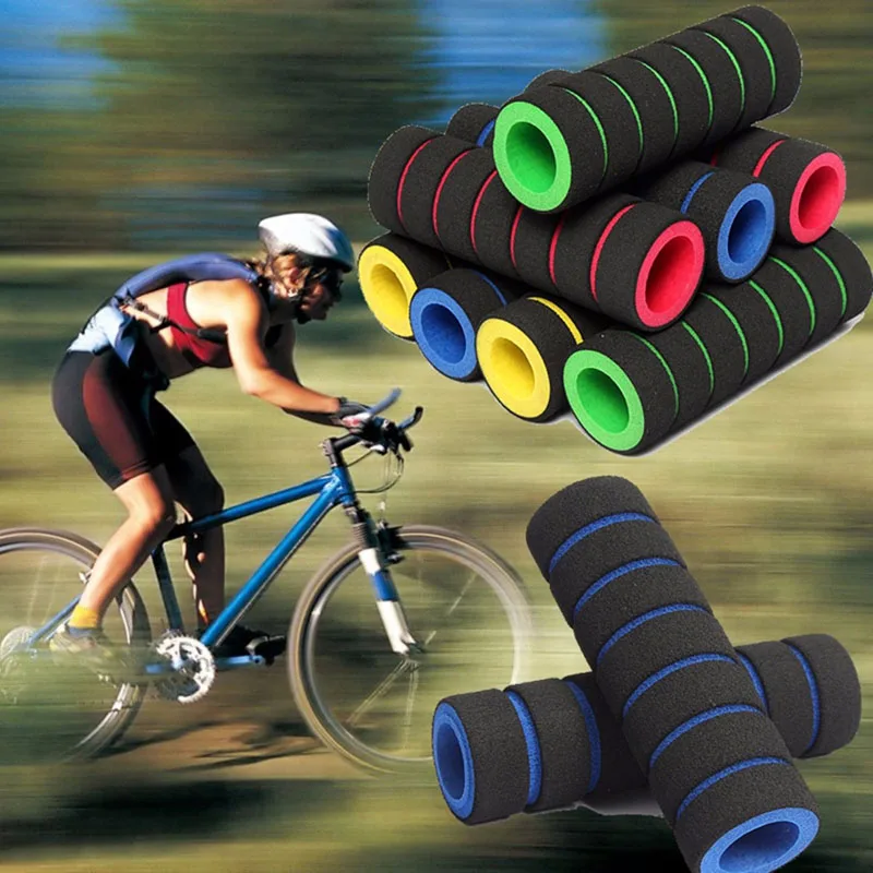 1 Pair Mountain Bike Handlebar Cover Sponge Cycling Anti-shock Skid-Proof Handle Bar Grips Bicycle Covers Accessories | Спорт и