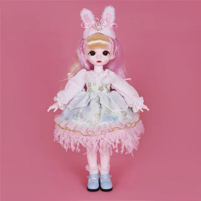 Dream Fairy 1/6 Doll Cute Makeup 28cm Ball Joint Dolls Including Clothes Shoes Princess Style BJD Dolls DIY Toy Gifts for Girls 3