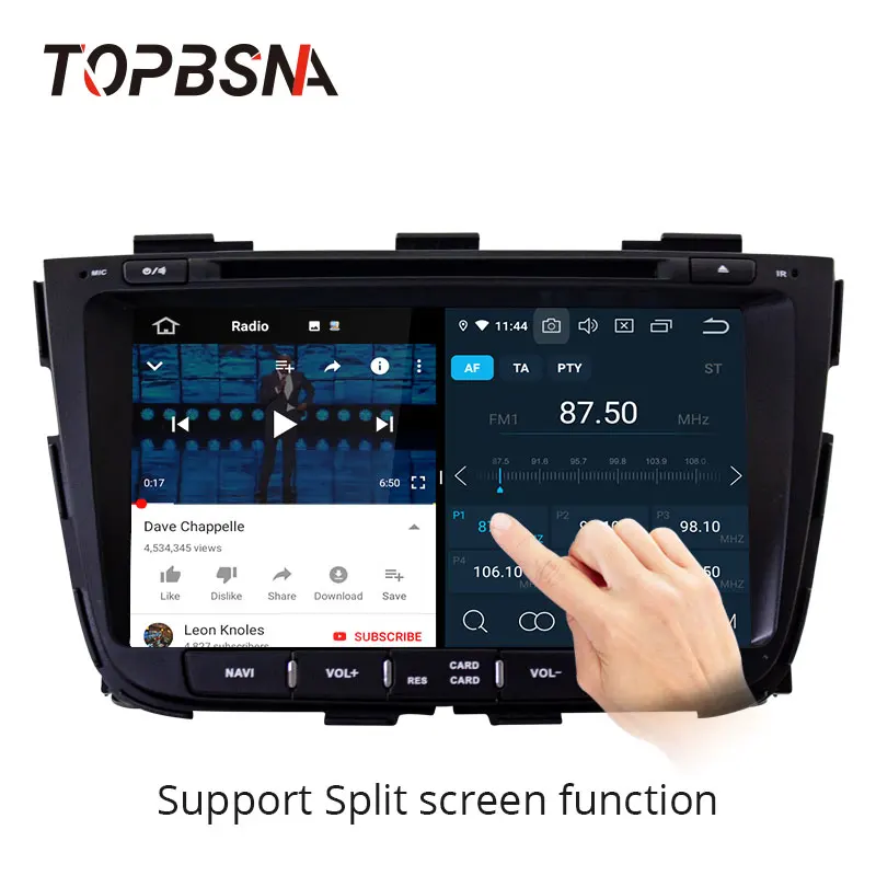 Top TOPBSNA Android 9.0 Car DVD multimedia Player for kia Sorento 2013 2014 2015 2 Din Car Radio Multimedia WIFI Stereo Headunit RDS 2