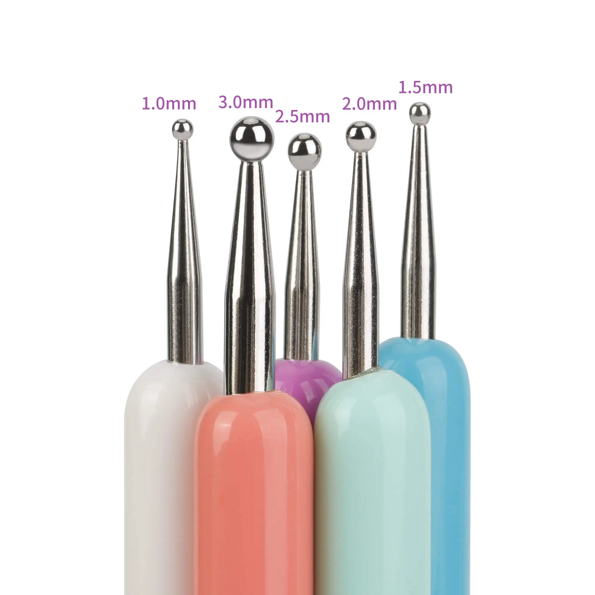 Nail Art Pen Nail Art Tools 5 Pcs Nail Dotting Pen Tool Set Nail Polish Paint Manicure Dot Art Tool Set Dual-Ended Art Point Drill