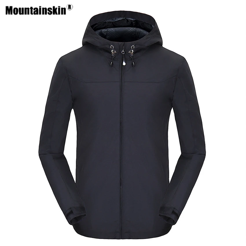 Mountainskin мужские куртки с капюшоном для походов спортивные активного отдыха