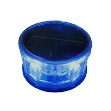 Магнит Тип синий светодиодный мигающий светильник на солнечной батарее Предупреждение светильник для автомобиля на солнечной энергии, Предупреждение светильник для безопасности дорожного движения