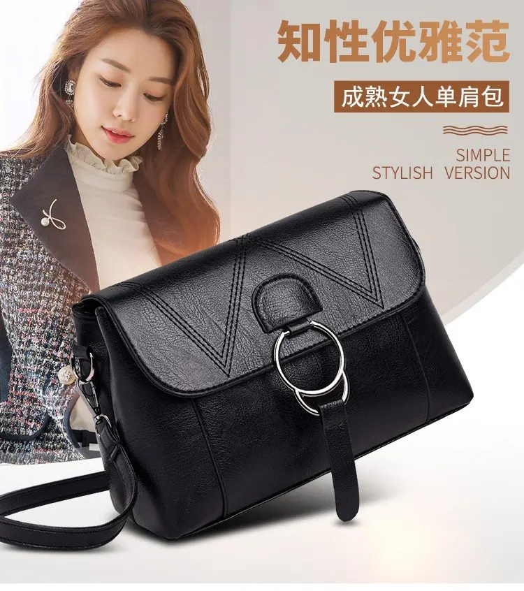 

WOMEN'S Bag Mommy Bag 2019 New Style Korean-style bai da xiao Square Bag Pu Soft Leather Travel Shopping Crossbody Bag Stall