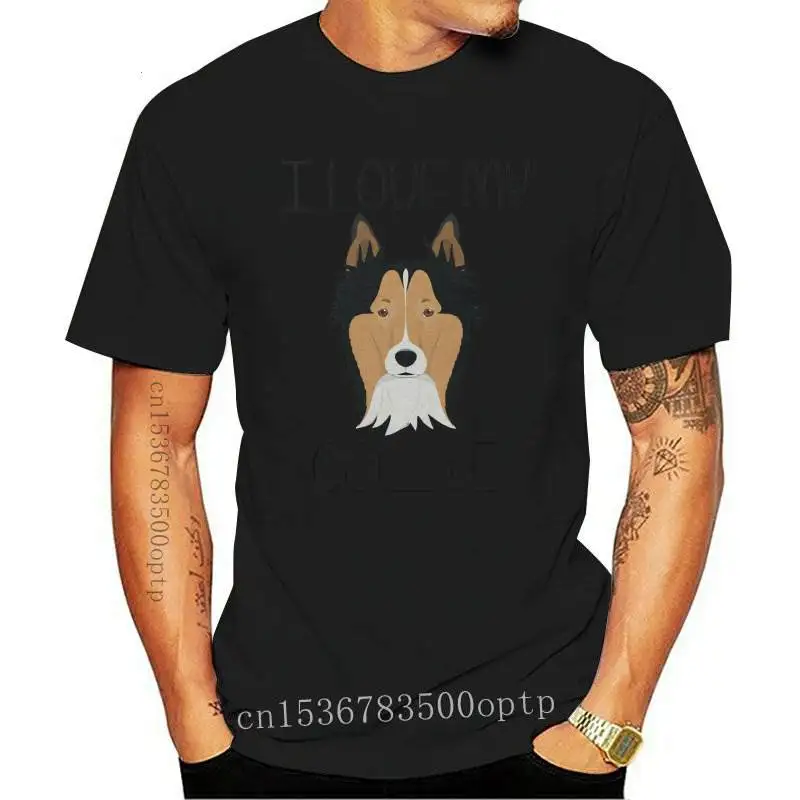 New I Love My Collie Unisex Kids Dog Lover T Shirt All Sizes Grey &amp White Birthday Gift Tee |