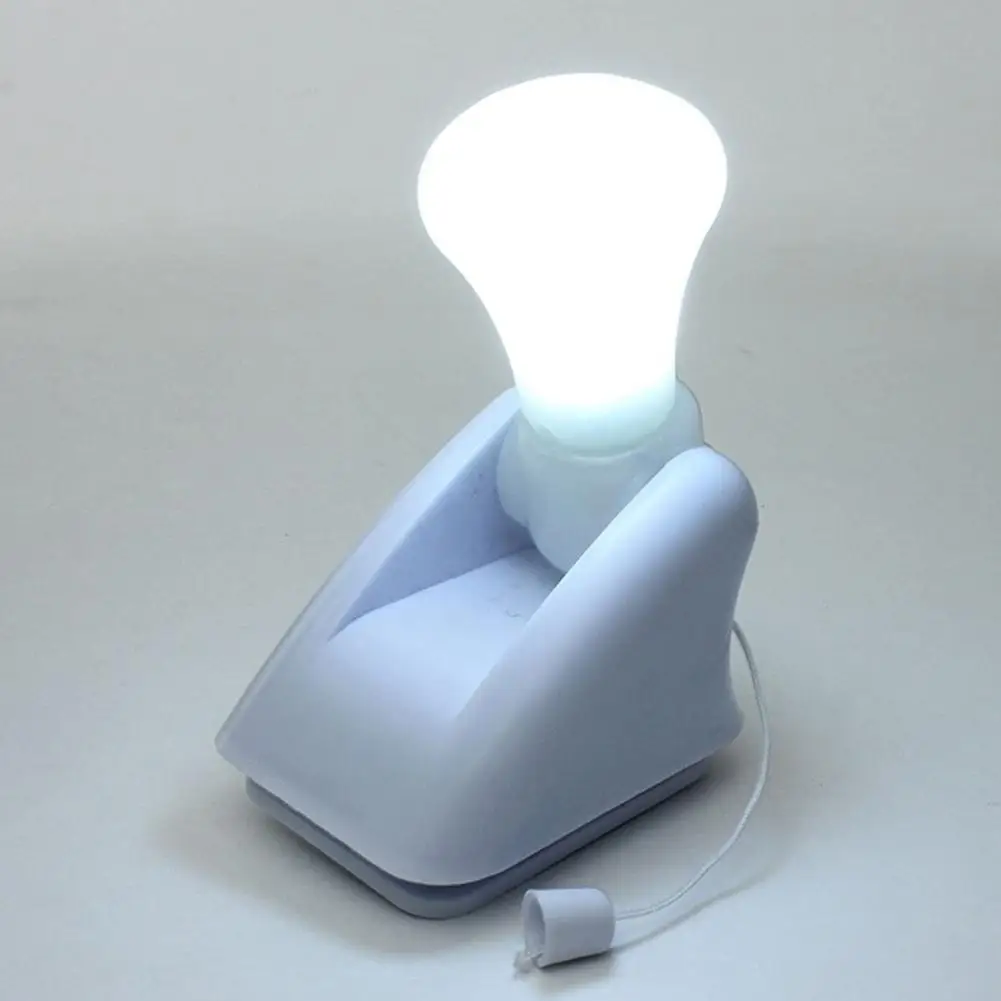 

3LED Pull-String Smart Bedside Cabinet White Night Lights Lamps Portable And Easy To Install Bedside Led Bulb