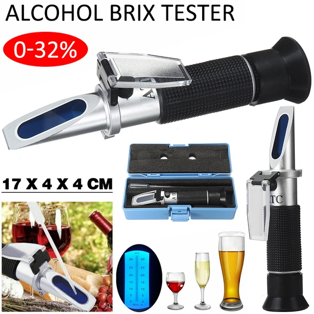 Hydromètre à Triple échelle pour la production à domicile de vin, bière,  cidre, test d'alcool, 3 échelles, compteur de sucre, testeur de gravité ABV  - AliExpress