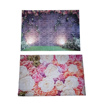 

AMS-7X5Ft Photography Backdrop 3D Color Pink Paper Flower Wall Gorgeous Wedding Baby Shower Beautiful & 7X5Ft Flowers Wall Photo